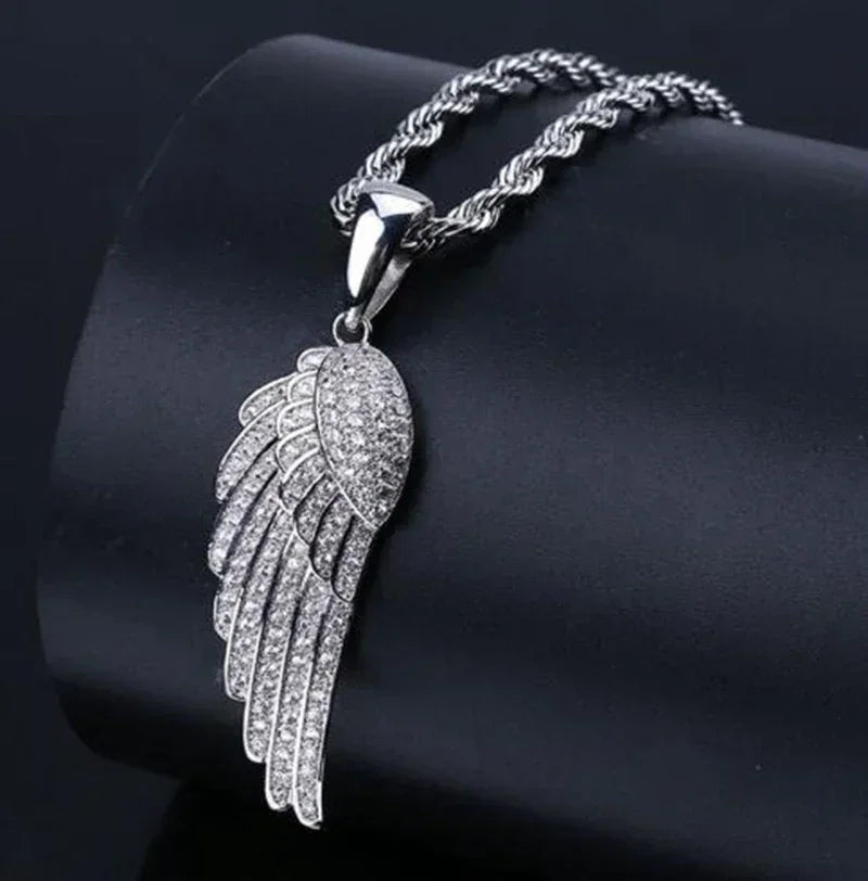 Fashion Hip Hop Bing Ice Crystal Letter Xo Necklace Cubic Zirconia Pendant Men's Hip Hop Rock Amulet Jewelry