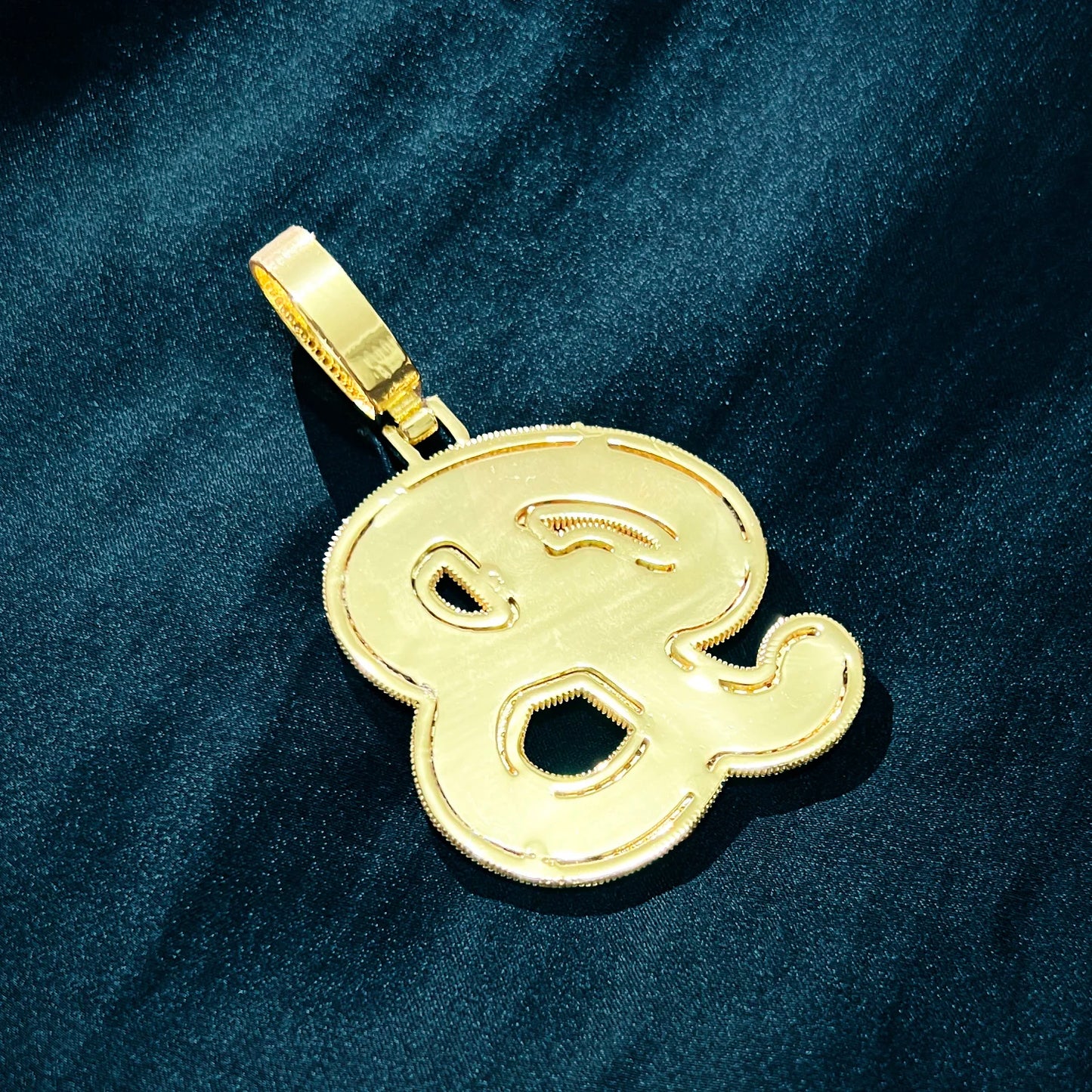 CUC Initials Baguette Cursive Letter Pendant Necklace For Men Women Iced Out Hip Hop Chain Fashion Rock Jewelry Gift A-Z