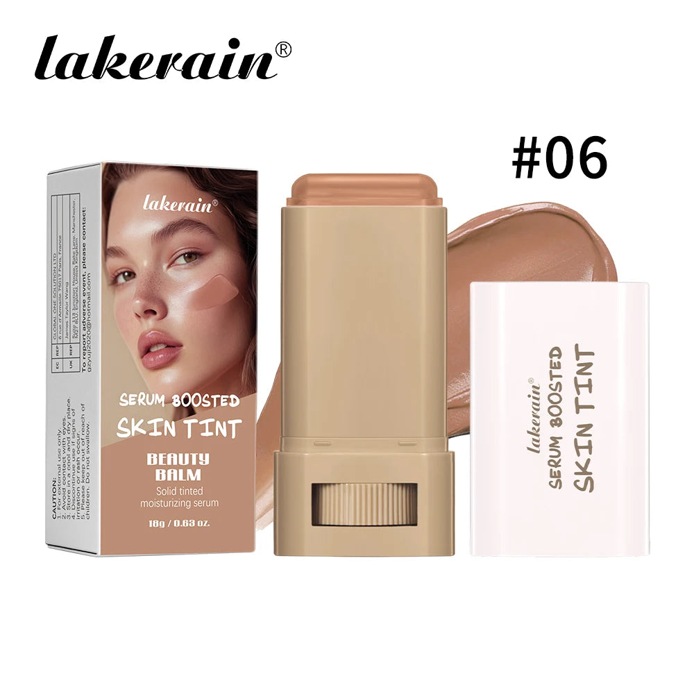 Stick Foundation Balm Serum Boosted Skin Tint Foundation Stick Smooth Plumper Hight Coverage Travel Bronze Foundation Stick Make