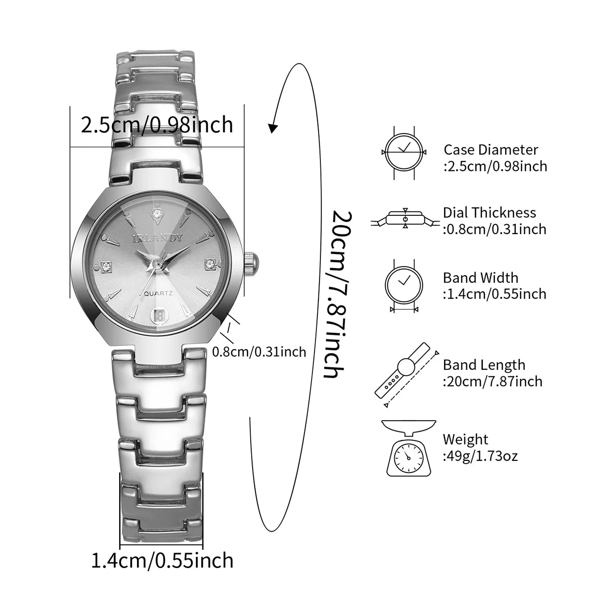 Luxury Women Watches Fashion Small Dial Quartz Watch Ladies Calendar Wristwatches Reloj Mujer(Without Box)