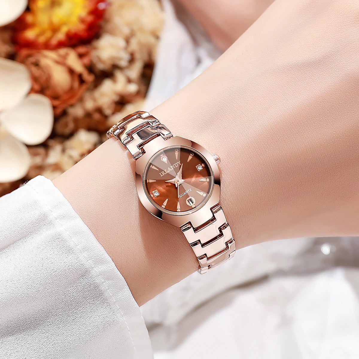 Luxury Women Watches Fashion Small Dial Quartz Watch Ladies Calendar Wristwatches Reloj Mujer(Without Box)