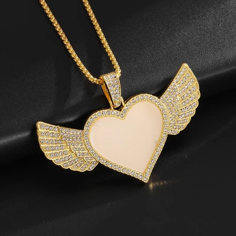 Fashion Hip Hop Bing Ice Crystal Letter Xo Necklace Cubic Zirconia Pendant Men's Hip Hop Rock Amulet Jewelry