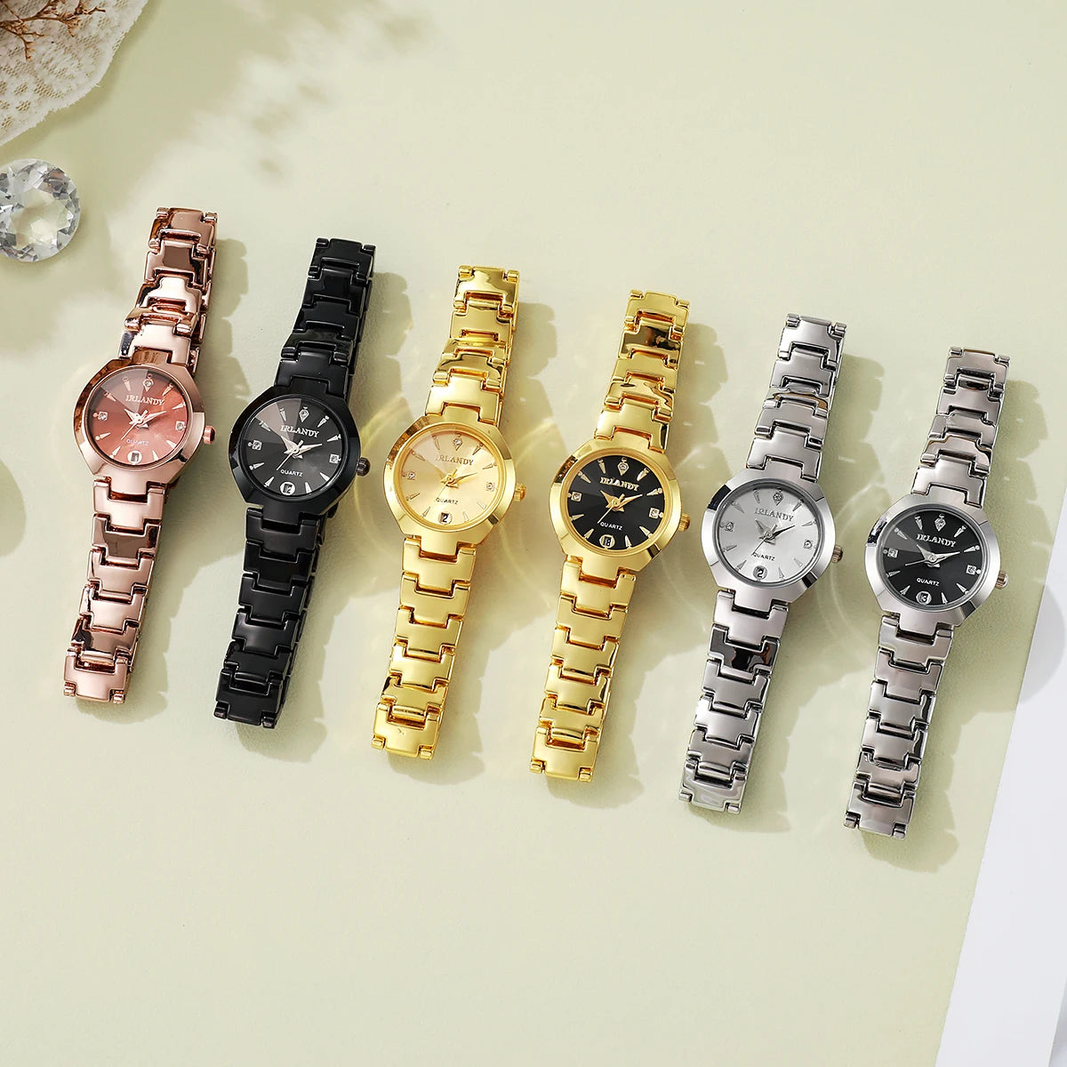 Luxury Women Watches Fashion Small Dial Quartz Watch Ladies Calendar Wristwatches Reloj Mujer(Without Box)