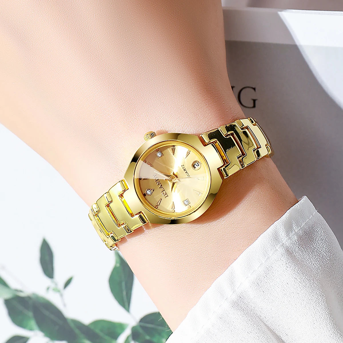 Luxury Women Watches Fashion Small Dial Quartz Watch Ladies Calendar Wristwatches Reloj Mujer(Without Box)