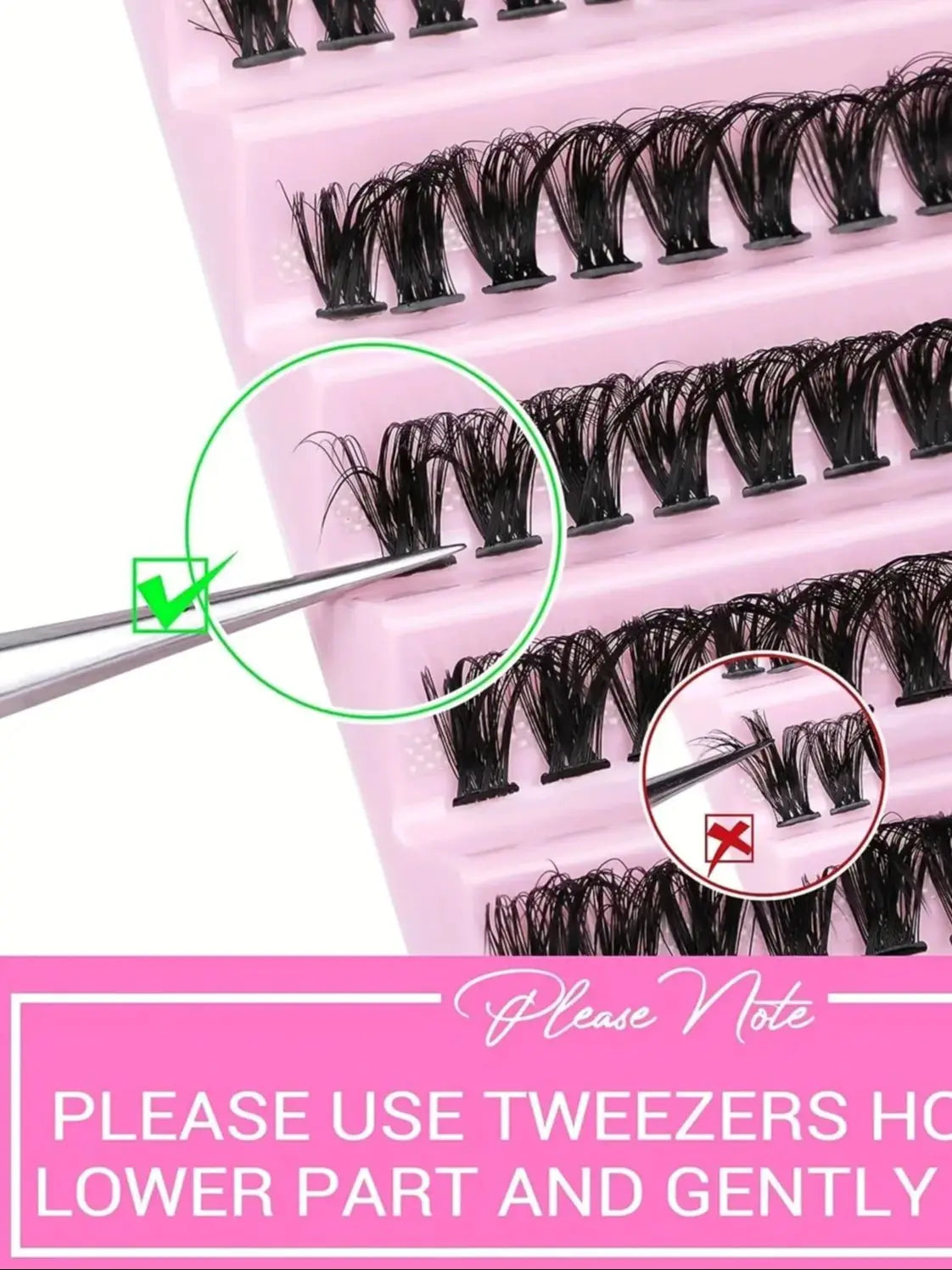 MJ Individual Lashes 8-16mm 200pcs Cluster Lashes Natural Look Mixed Tray DIY Eyelash Extension Volume Lash Clusters Eyelashes