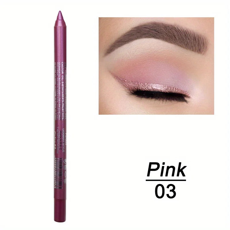 Smudge-Proof High-Shine Waterproof Eyeliner Pencil - Long-Lasting, Ethically Made, Black & Multicolor Options