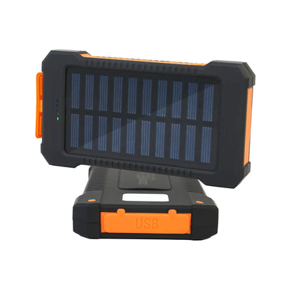 26800mAh Solar Power Bank Wireless Fast Charging 4 Wires PD18W Portable Waterproof with Flashlight For Outdoor iPhone Android