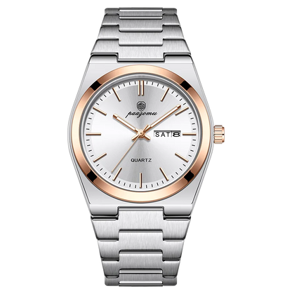 PENGAGAR Luxury Quartz Man Wristwatch Sport Men Watches Waterproof Luminous Date Week Stainless Steel Men's Watch Male Reloj+box