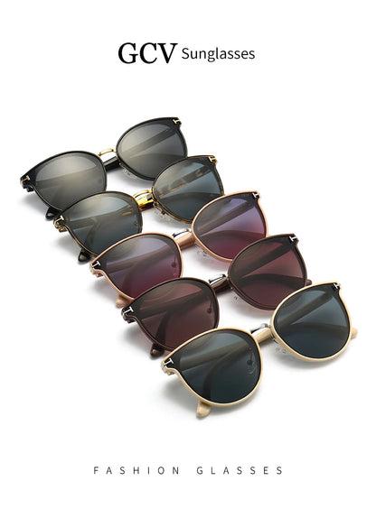 2025 GCV Polarized Lady Sunglasses Cat Eye Fashion  Sun Glasses Luxury Woman Female Brand  Ultralight Frame Tourism Party  Leisu