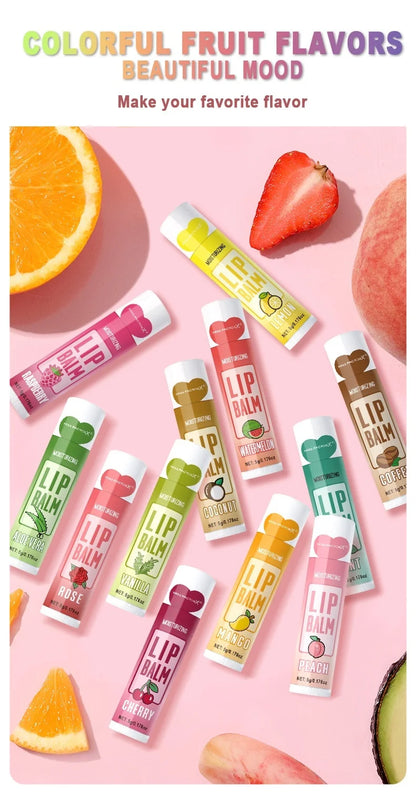12 PCS/gift lip balm set 5g Deep Moisturizing and long-lasting moisturizing exfoliating to create hydrated lips