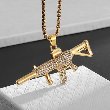 Fashion Hip Hop Bing Ice Crystal Letter Xo Necklace Cubic Zirconia Pendant Men's Hip Hop Rock Amulet Jewelry