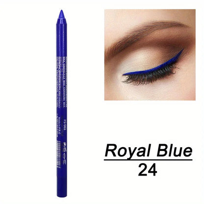 Smudge-Proof High-Shine Waterproof Eyeliner Pencil - Long-Lasting, Ethically Made, Black & Multicolor Options