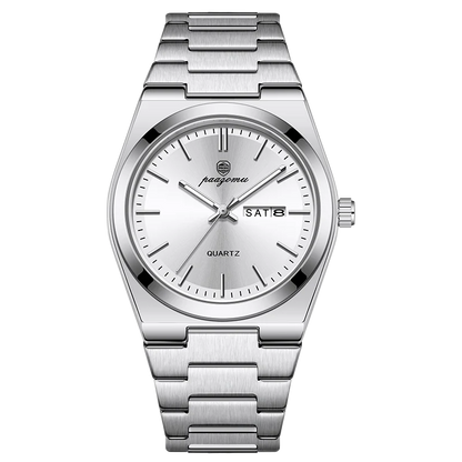 PENGAGAR Luxury Quartz Man Wristwatch Sport Men Watches Waterproof Luminous Date Week Stainless Steel Men's Watch Male Reloj+box