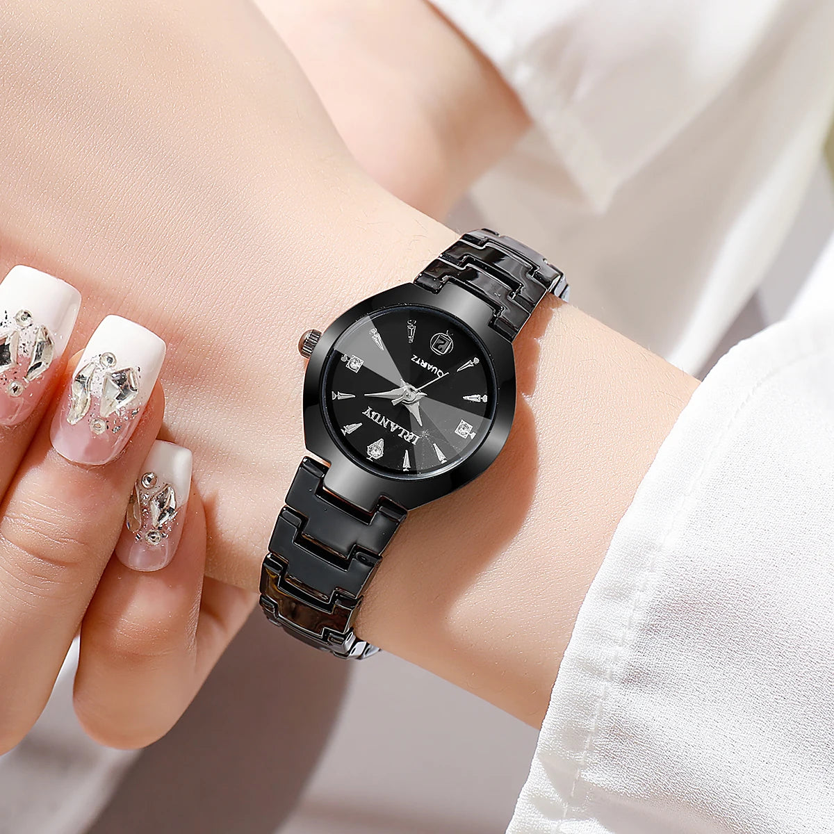 Luxury Women Watches Fashion Small Dial Quartz Watch Ladies Calendar Wristwatches Reloj Mujer（Without Box）