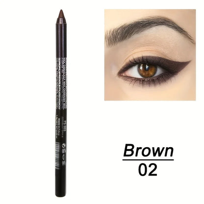 Smudge-Proof High-Shine Waterproof Eyeliner Pencil - Long-Lasting, Ethically Made, Black & Multicolor Options