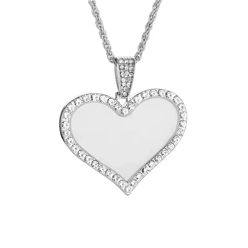 Fashion Hip Hop Bing Ice Crystal Letter Xo Necklace Cubic Zirconia Pendant Men's Hip Hop Rock Amulet Jewelry