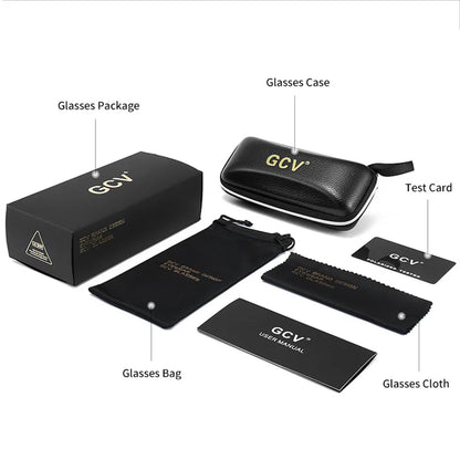 2025 GCV Polarized Lady Sunglasses Cat Eye Fashion  Sun Glasses Luxury Woman Female Brand  Ultralight Frame Tourism Party  Leisu