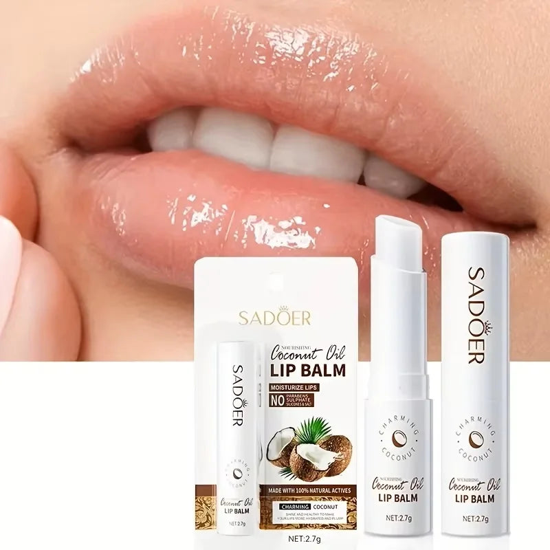 Coconut Lip Balm Lasting Nourishment and Moisture for Men and Women Daily Care Lip Balm