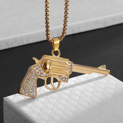 Fashion Hip Hop Bing Ice Crystal Letter Xo Necklace Cubic Zirconia Pendant Men's Hip Hop Rock Amulet Jewelry