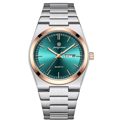 PENGAGAR Luxury Quartz Man Wristwatch Sport Men Watches Waterproof Luminous Date Week Stainless Steel Men's Watch Male Reloj+box