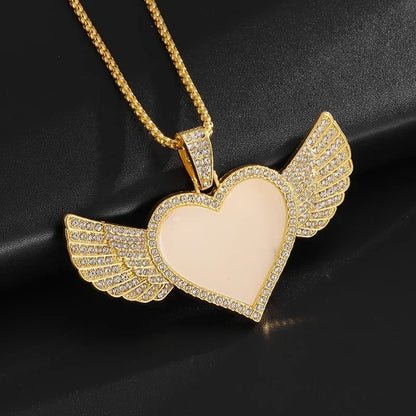 Fashion Hip Hop Bing Ice Crystal Letter Xo Necklace Cubic Zirconia Pendant Men's Hip Hop Rock Amulet Jewelry