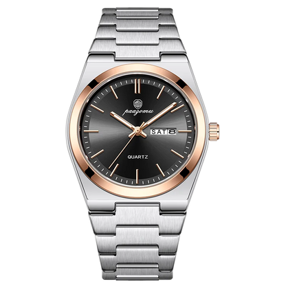 PENGAGAR Luxury Quartz Man Wristwatch Sport Men Watches Waterproof Luminous Date Week Stainless Steel Men's Watch Male Reloj+box