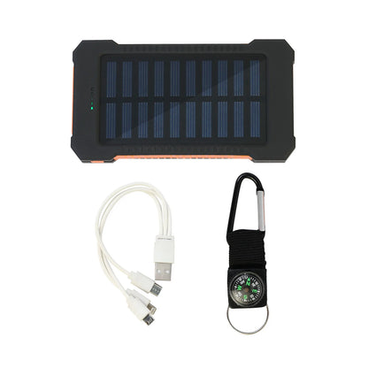 26800mAh Solar Power Bank Wireless Fast Charging 4 Wires PD18W Portable Waterproof with Flashlight For Outdoor iPhone Android